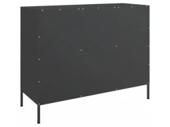 vidaXL Sideboard Schwarz 100,5x39x79 cm Stahl 843090