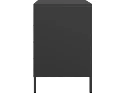 vidaXL Sideboard Schwarz 68x39x58,5 cm Kaltgewalzter Stahl 851292