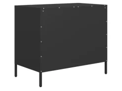 vidaXL Sideboard Schwarz 68x39x58,5 cm Kaltgewalzter Stahl 851292