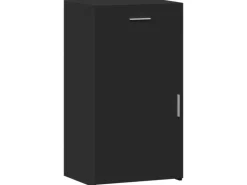 vidaXL Sideboard Schwarz 50x42,5x93 cm Holzwerkstoff 846293