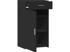 vidaXL Sideboard Schwarz 50x42,5x93 cm Holzwerkstoff 846293