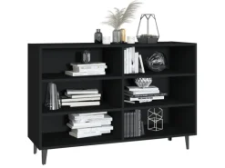 vidaXL Sideboard Schwarz 103,5x35x70 cm Holzwerkstoff 806041
