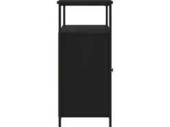 vidaXL Sideboard Schwarz 100x35x80 cm Holzwerkstoff 835499