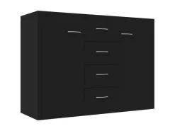 vidaXL Sideboard Schwarz 88x30x65 cm Holzwerkstoff 800685