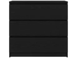 vidaXL Sideboard Schwarz Eichen-Optik 80x35x76 cm Holzwerkstoff 861734