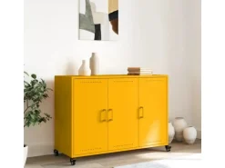 vidaXL Sideboard Senfgelb 100,5x39x72 cm Stahl 846683