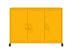 vidaXL Sideboard Senfgelb 100,5x39x72 cm Stahl 846683
