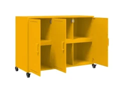 vidaXL Sideboard Senfgelb 100,5x39x72 cm Stahl 846683