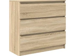 vidaXL Sideboard Sonoma-Eiche 80x35x76 cm Holzwerkstoff 861735