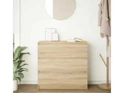 vidaXL Sideboard Sonoma-Eiche 80x35x76 cm Holzwerkstoff 861735