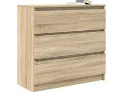 vidaXL Sideboard Sonoma-Eiche 80x35x76 cm Holzwerkstoff 861735