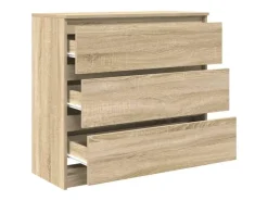 vidaXL Sideboard Sonoma-Eiche 80x35x76 cm Holzwerkstoff 861735