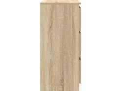 vidaXL Sideboard Sonoma-Eiche 80x35x76 cm Holzwerkstoff 861735