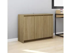 vidaXL Sideboard Sonoma-Eiche 102x33x75 cm Holzwerkstoff 809776