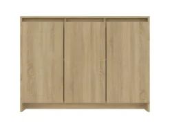 vidaXL Sideboard Sonoma-Eiche 102x33x75 cm Holzwerkstoff 809776