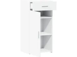 vidaXL Sideboard Weiß 45x42,5x93 cm Holzwerkstoff 846285