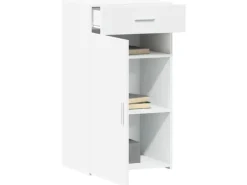 vidaXL Sideboard Weiß 50x42,5x93 cm Holzwerkstoff 846292