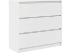 vidaXL Sideboard Weiß 80x35x76 cm Holzwerkstoff 861733