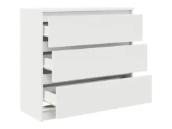 vidaXL Sideboard Weiß 80x35x76 cm Holzwerkstoff 861733