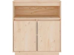 vidaXL Sideboard 70x34x80 cm Massivholz Kiefer 814384