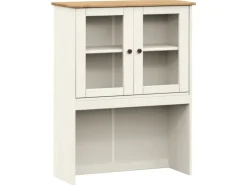 vidaXL Sideboard-Aufsatz VIGO Weiß 78x30x100 cm Massivholz Kiefer 353206