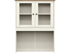 vidaXL Sideboard-Aufsatz VIGO Weiß 78x30x100 cm Massivholz Kiefer 353206