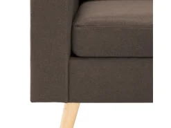 vidaXL 2-Sitzer-Sofa Braun Stoff