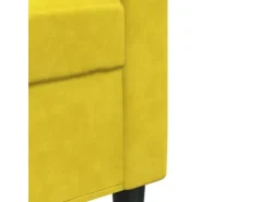 vidaXL 2-Sitzer-Sofa Gelb 140 cm Samt 2153265