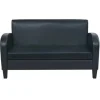 vidaXL 2-Sitzer-Sofa Kunstleder Schwarz