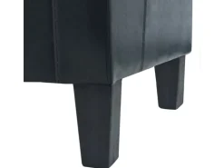 vidaXL 2-Sitzer-Sofa Kunstleder Schwarz