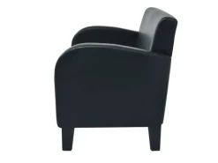vidaXL 2-Sitzer-Sofa Kunstleder Schwarz