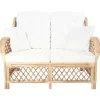 vidaXL 2-Sitzer-Sofa Rattan