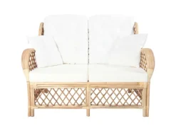 vidaXL 2-Sitzer-Sofa Rattan