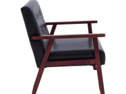 vidaXL 2-Sitzer-Sofa Schwarz Kunstleder Modell 1