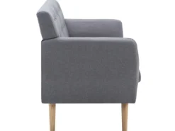 vidaXL 3-Sitzer-Sofa Stoff 172x70x82 cm Hellgrau