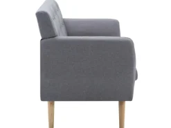 vidaXL 3-Sitzer-Sofa Stoff 172x70x82 cm Hellgrau
