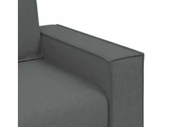vidaXL Sofa-Set 3-Tlg Dunkelgrau Leinenmischgewebe 3324610