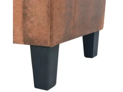 vidaXL Sofa-Set 2-Tlg Kunstleder in Wildleder-Optik Braun