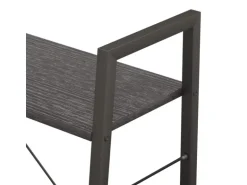 vidaXL Standregal mit 3 Böden Schwarz 56x35x108 cm