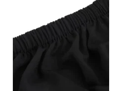 vidaXL Stretch Sofahusse 3-Sitzer Schwarz Polyester-Jersey