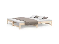 vidaXL Tagesbett Ausziehbar 2x(80x200) cm Massivholz Kiefer1369472