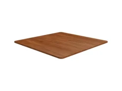 vidaXL Tischplatte Quadratisch Dunkelbraun 80x80x1,5cm Eiche Behandelt