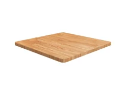 vidaXL Tischplatte Quadratisch Hellbraun 60x60x2,5cm Behandelte Eiche