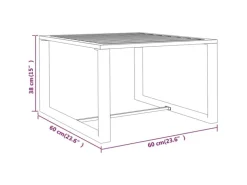 vidaXL 5-tlg Garten-Lounge-Set mit Kissen Aluminium Anthrazit Modell 2