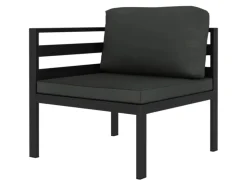 vidaXL 5-tlg Garten-Lounge-Set mit Kissen Aluminium Anthrazit Modell 2