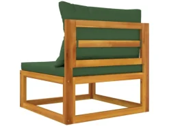 vidaXL 2-tlg. Garten-Sofa-Set mit Kissen Massivholz Akazie