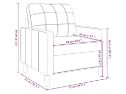 vidaXL 3-Tlg Sofagarnitur Dunkelgrau Stoff 2149639