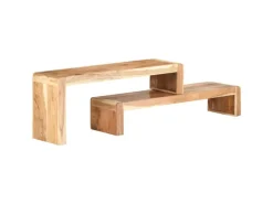 vidaXL 2-tlg. TV-Schrank Massivholz Akazie