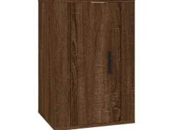 vidaXL 3-tlg. TV-Schrank-Set Braun Eichen-Optik Holzwerkstoff 1