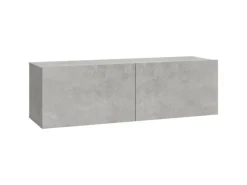 vidaXL 6-tlg. TV-Schrank-Set Betongrau Holzwerkstoff 4